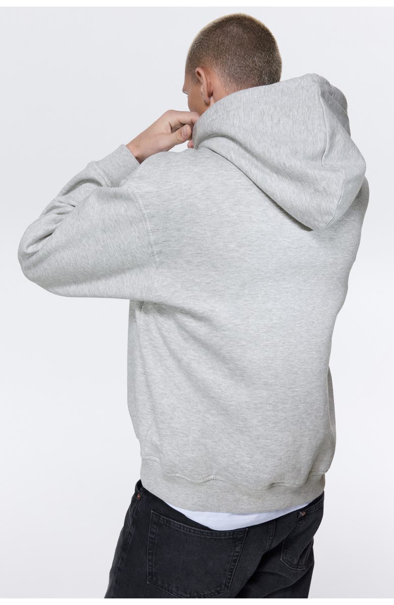 H&M Loose Fit Hoodie, Alternate, color, Light Gray Melange
