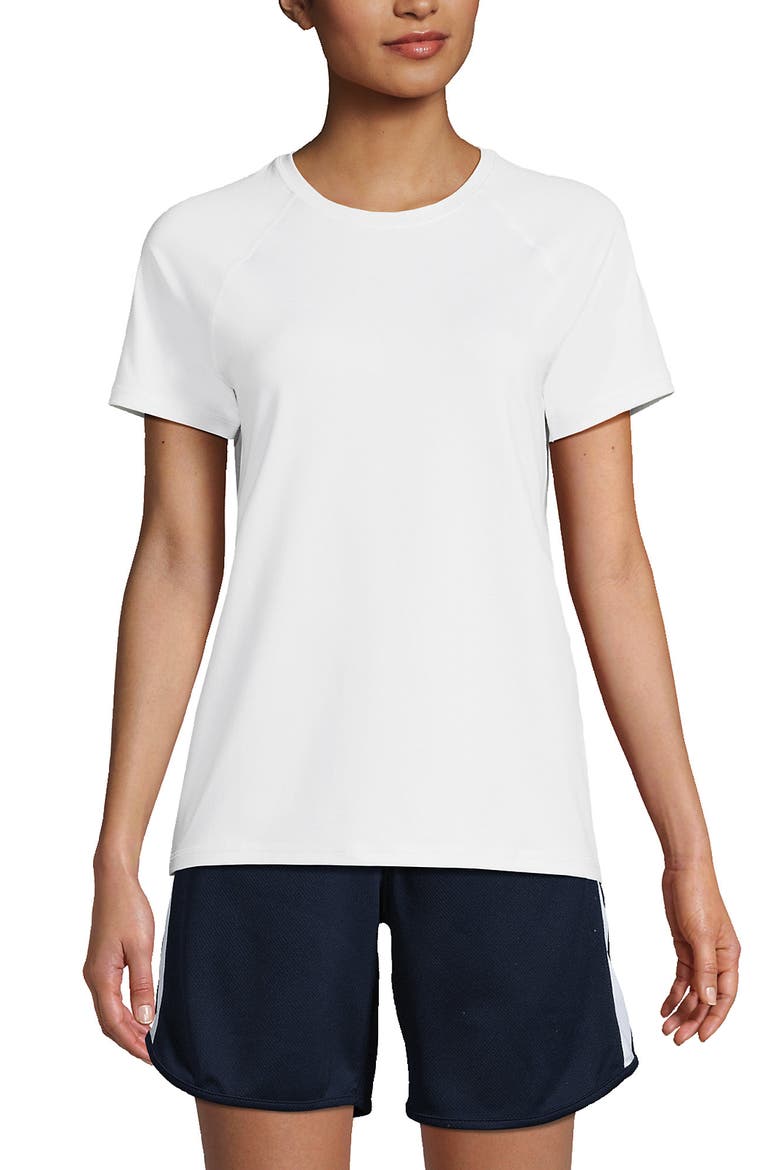 School Uniform  Short Sleeve Active Tee, Main, color, White