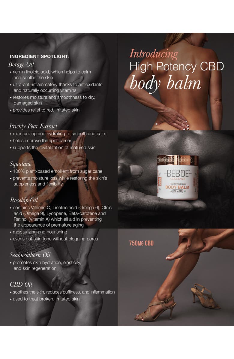 Beboe Therapies High Potency CBD Body Balm, Alternate, color, 