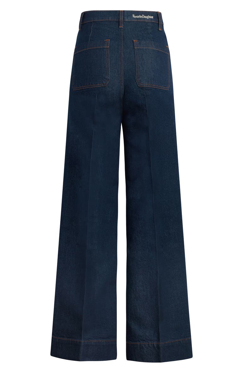 Favorite Daughter The Mischa Super High Waist Wide Leg Jeans, Alternate, color, Pepper