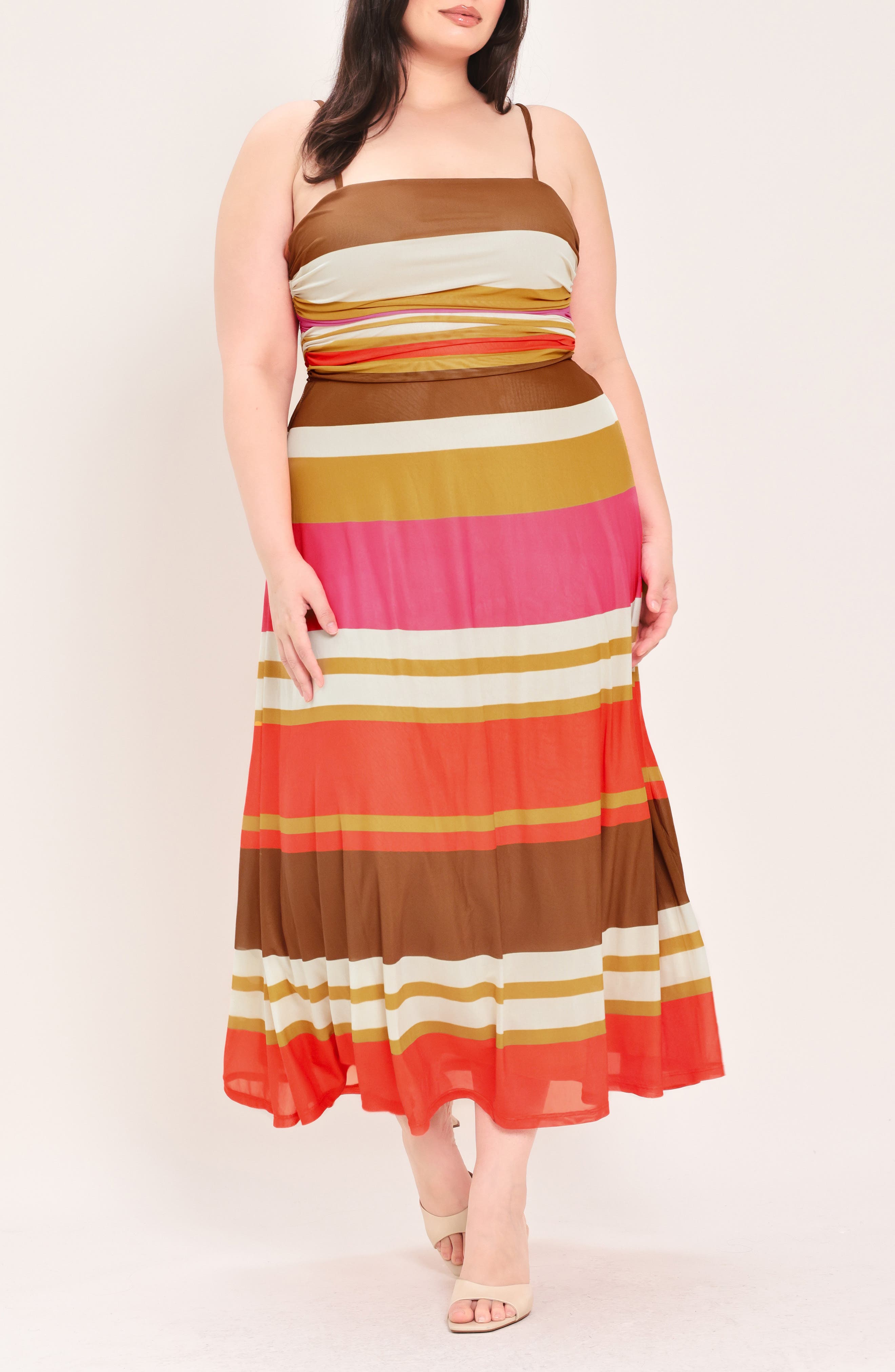 selected BROWN/ PINK