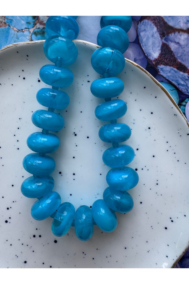 The Grace Necklace, Alternate, color, Blue