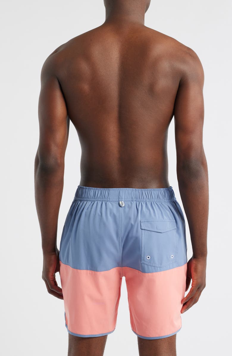 johnnie-O Tully Colorblock Swim Trunks, Alternate, color, 
