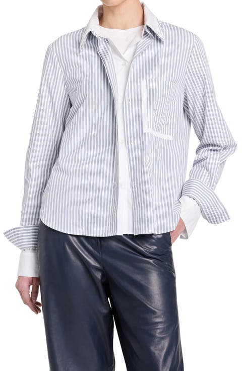 Double Layer Boyfriend Shirt