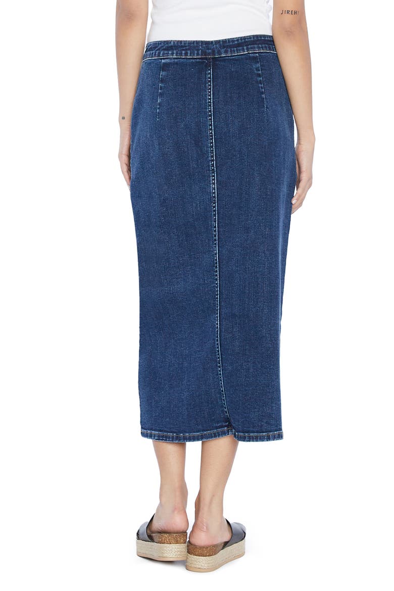 Zip Pocket Denim Skirt, Alternate, color, MITCH BLUE