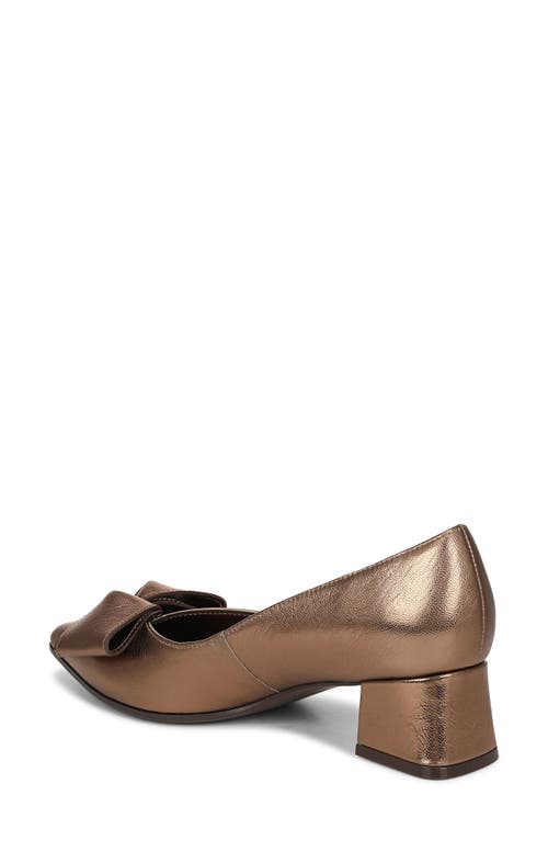 Naturalizer Mavis Bow Pointed Toe Pump In Gold