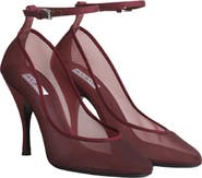 Alaïa Mesh Ankle Strap Pump