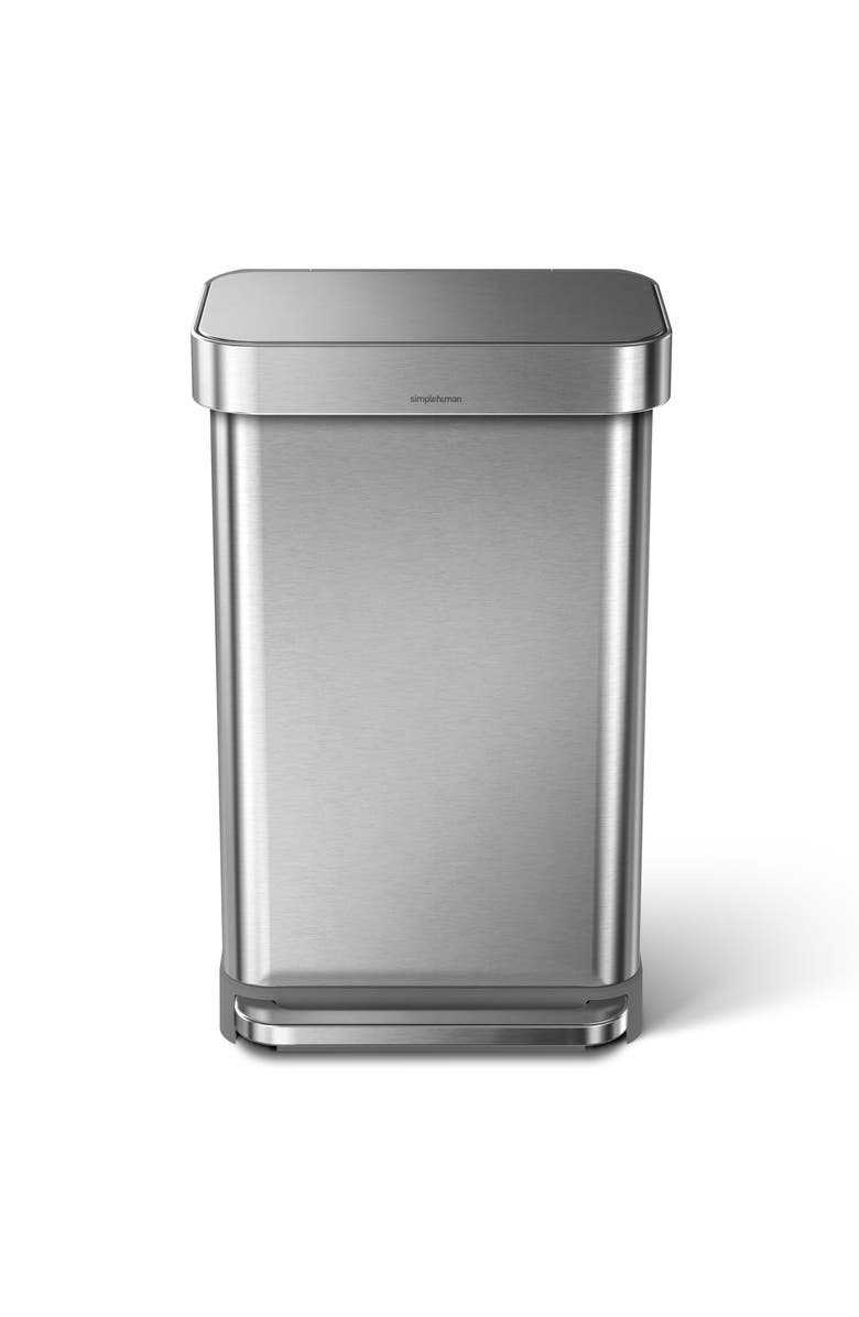 simplehuman 45L rectangular step can with liner pocket, Alternate, color,