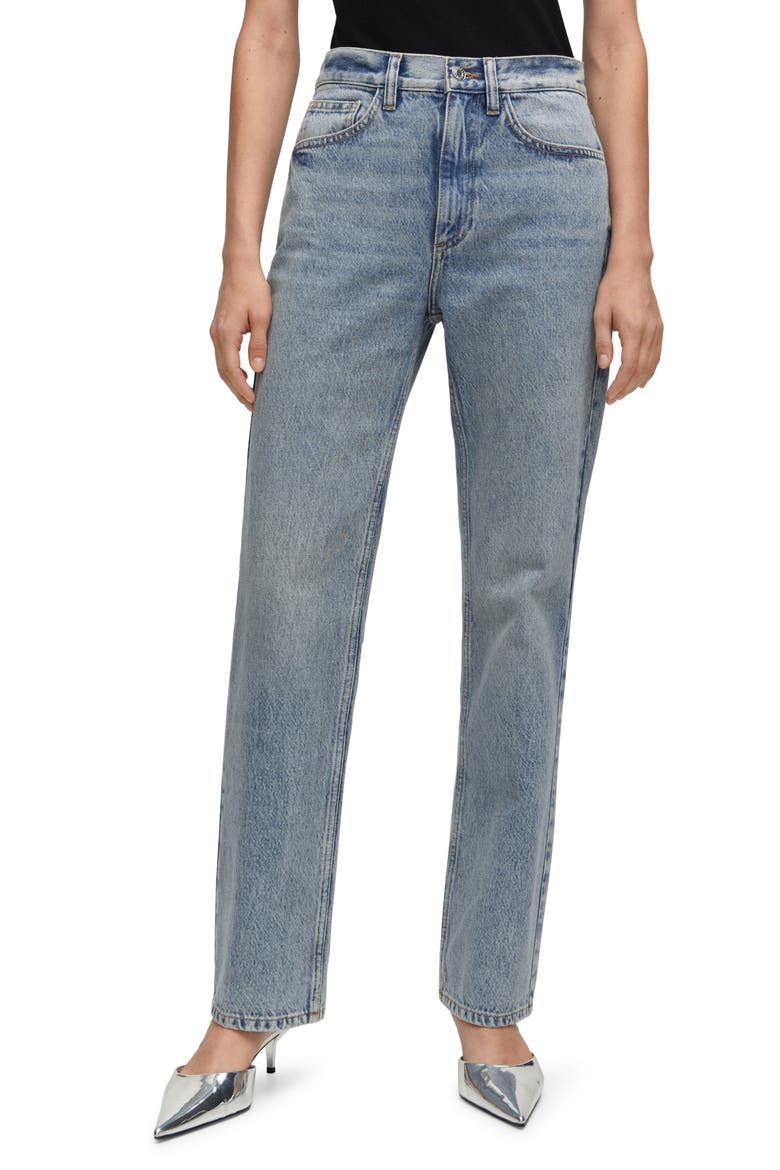 Straight Leg Jeans, Main, color, MEDIUM VINTAGE BLUE