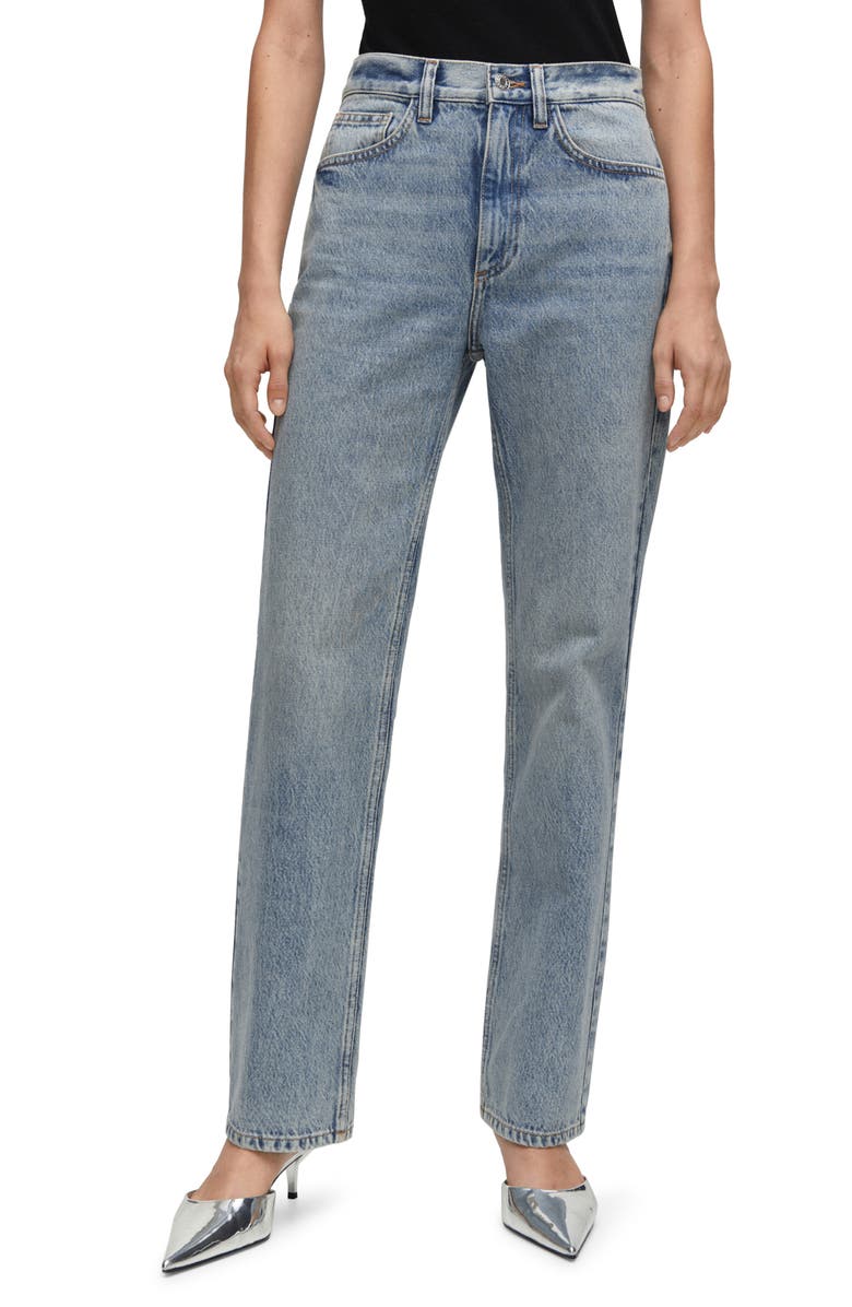 MANGO Straight Leg Jeans, Main, color,