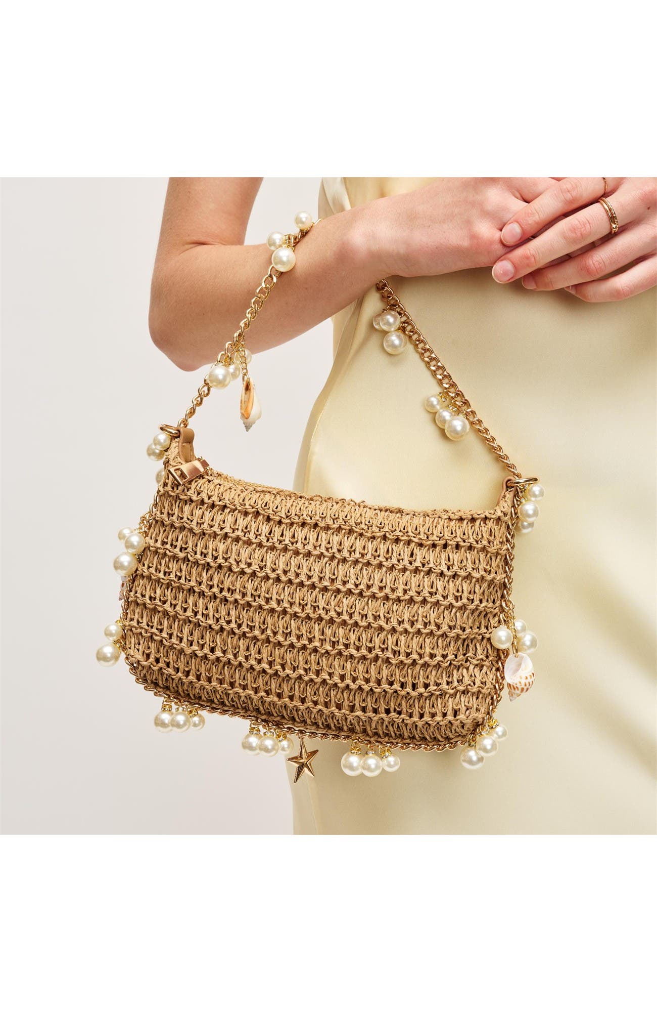 Steph Evening Bag, Alternate, color, Natural