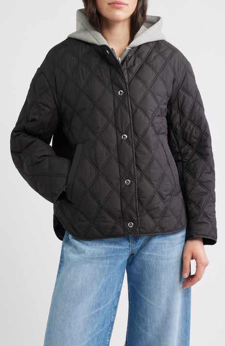 Sam Edelman Hoodie Bib Quilted Jacket