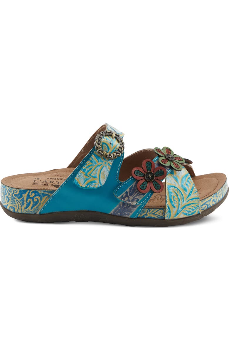 L'Artiste by Spring Step Caelana Sandal, Alternate, color, Turquoise Multi