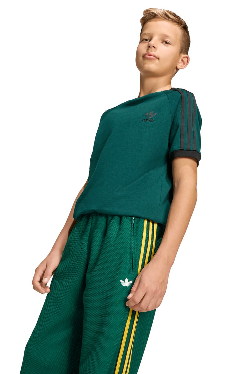 adidas Originals Kids' Firebird Track Pants, Alternate, color, Green/ Yellow/ Black
