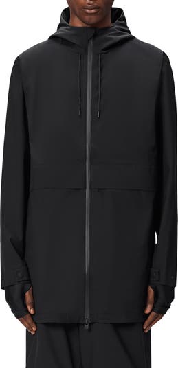 Rains Suva Hardshell Hooded Long Rain Jacket | Nordstrom Rains Suva Hardshell Hooded Long Rain Jacket | Nordstrom