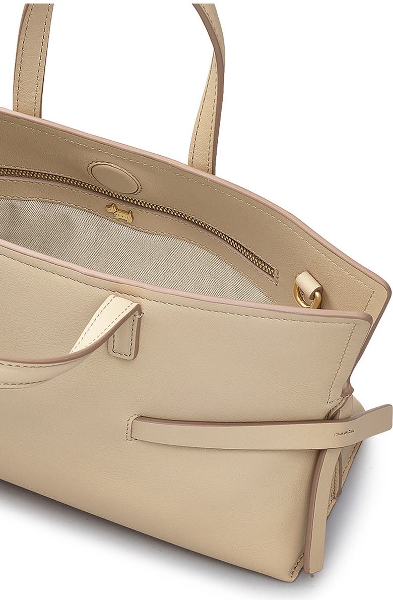 Radley Small Fleet Street Leather Crossbody Bag, Alternate, color, Stone