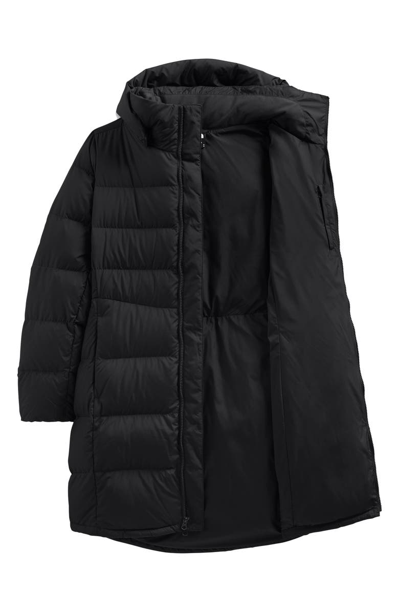 The North Face Metropolis Water Repellent 550 Fill Power Down Hooded Parka, Alternate, color,