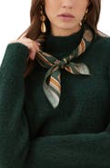 Karen Kane Paisley Border Satin Scarf
