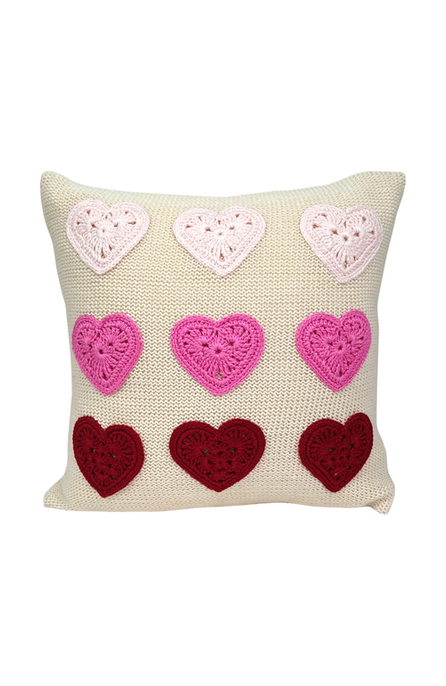 Melange Collection 10" Valentine Heart Pillow In Multi