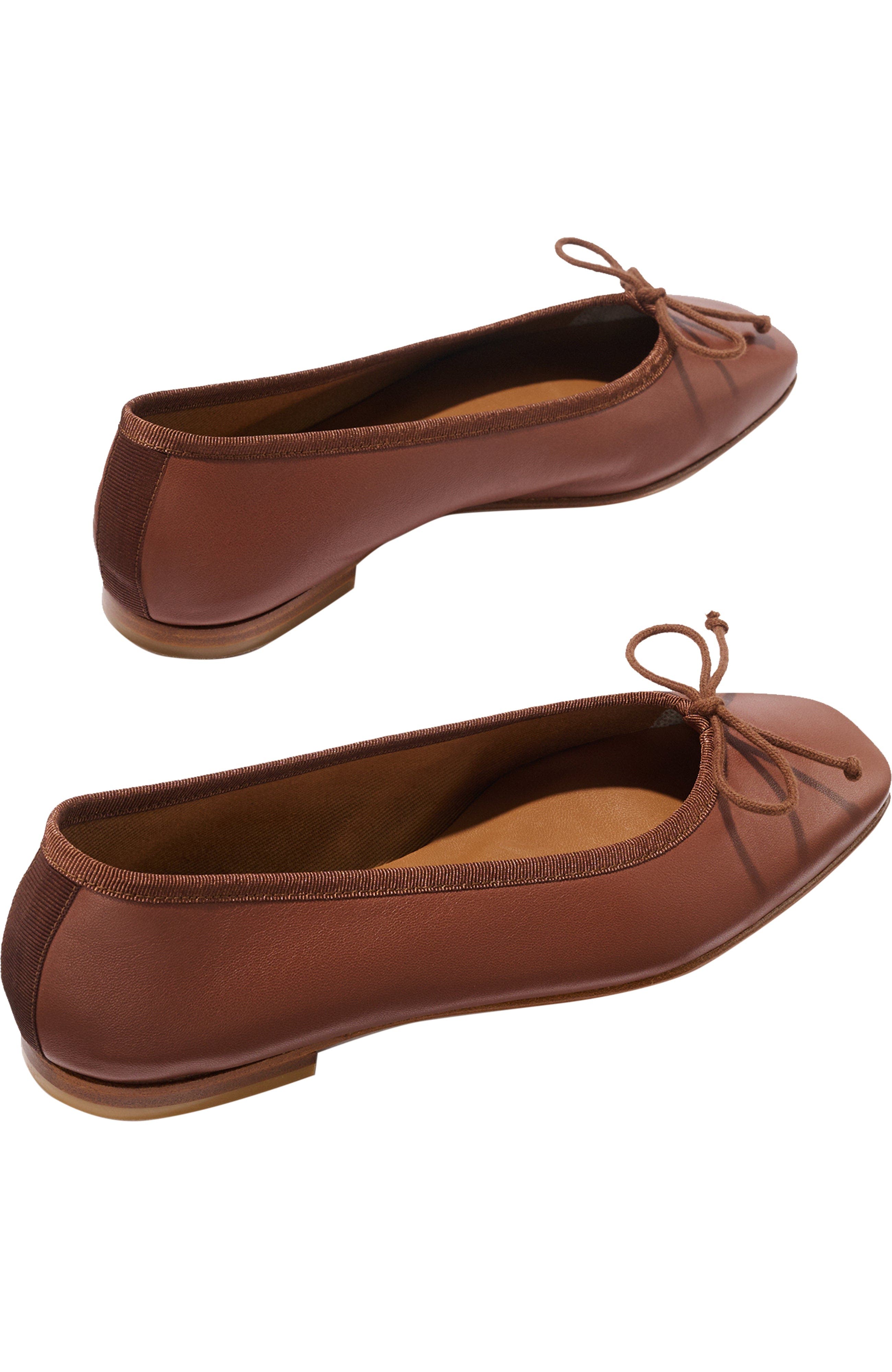 The Fonteyn Flats, Alternate, color, Cognac Nappa