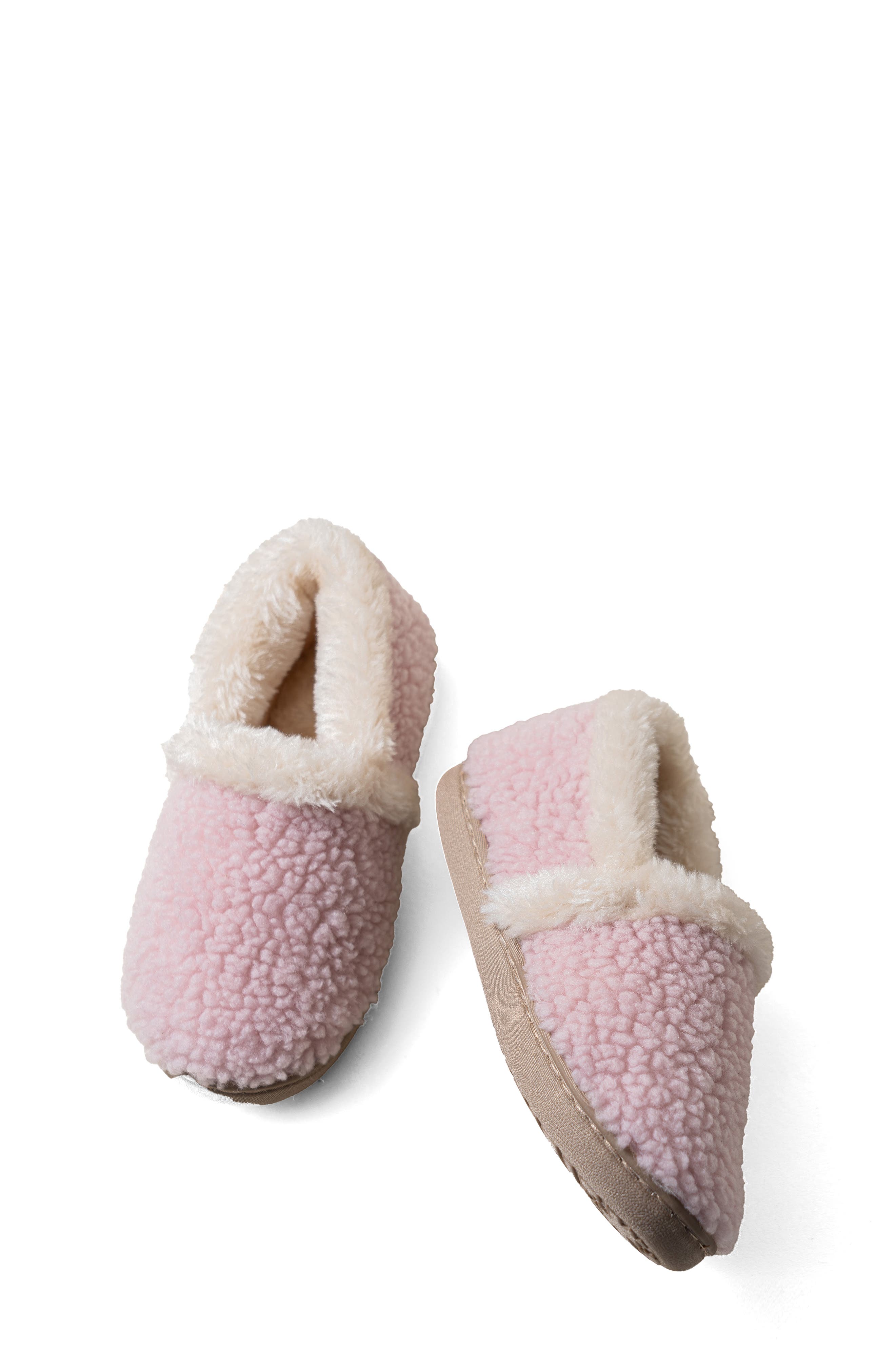 Minnetonka Kids' Daina Faux Fur Lined Slipper, Alternate, color, Pink