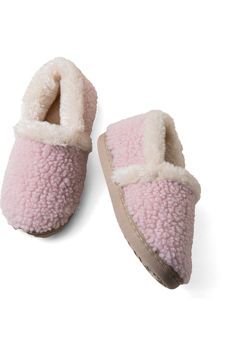 Minnetonka Kids' Daina Faux Fur Lined Slipper, Alternate, color, Pink