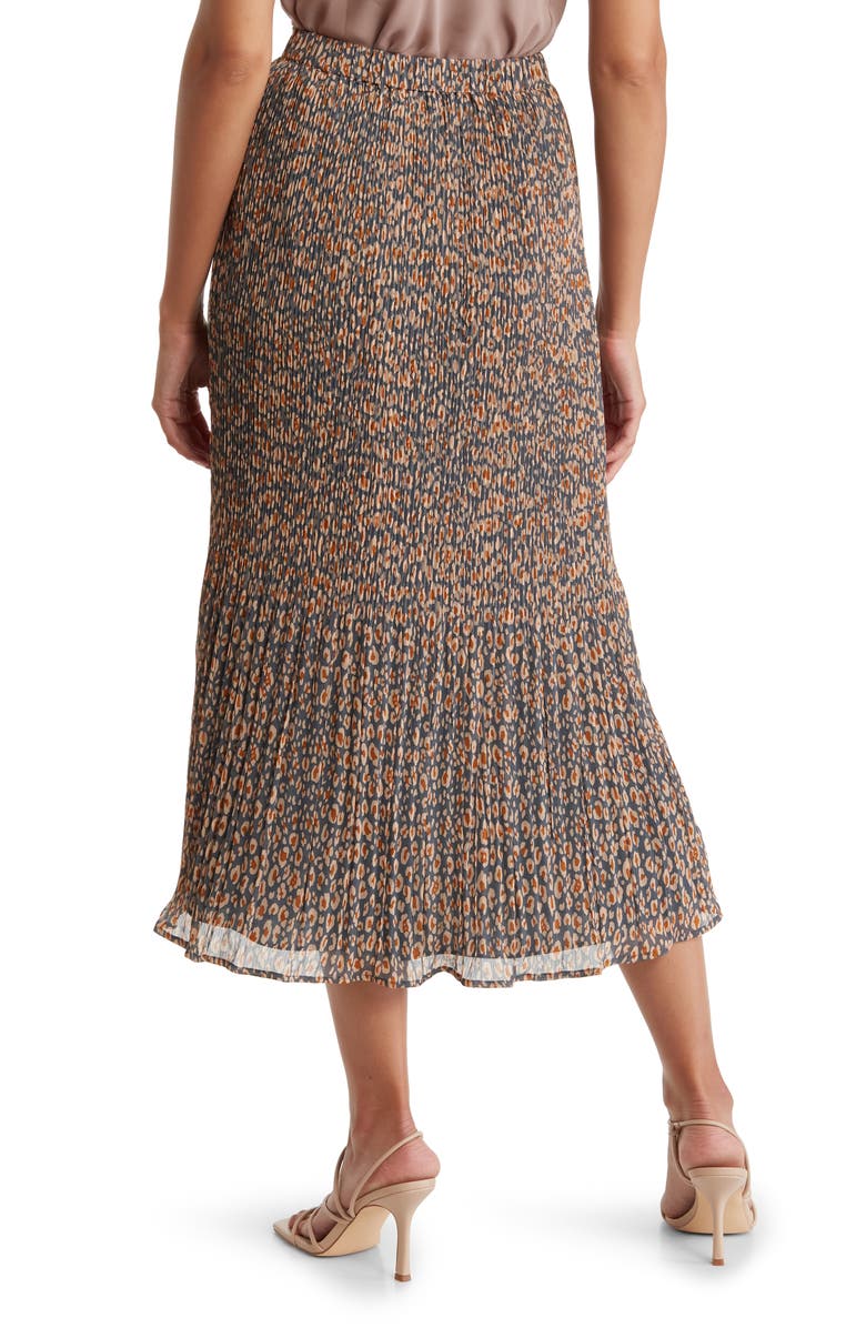 DR2 by Daniel Rainn Button Front Pleated Maxi Skirt, Alternate, color,