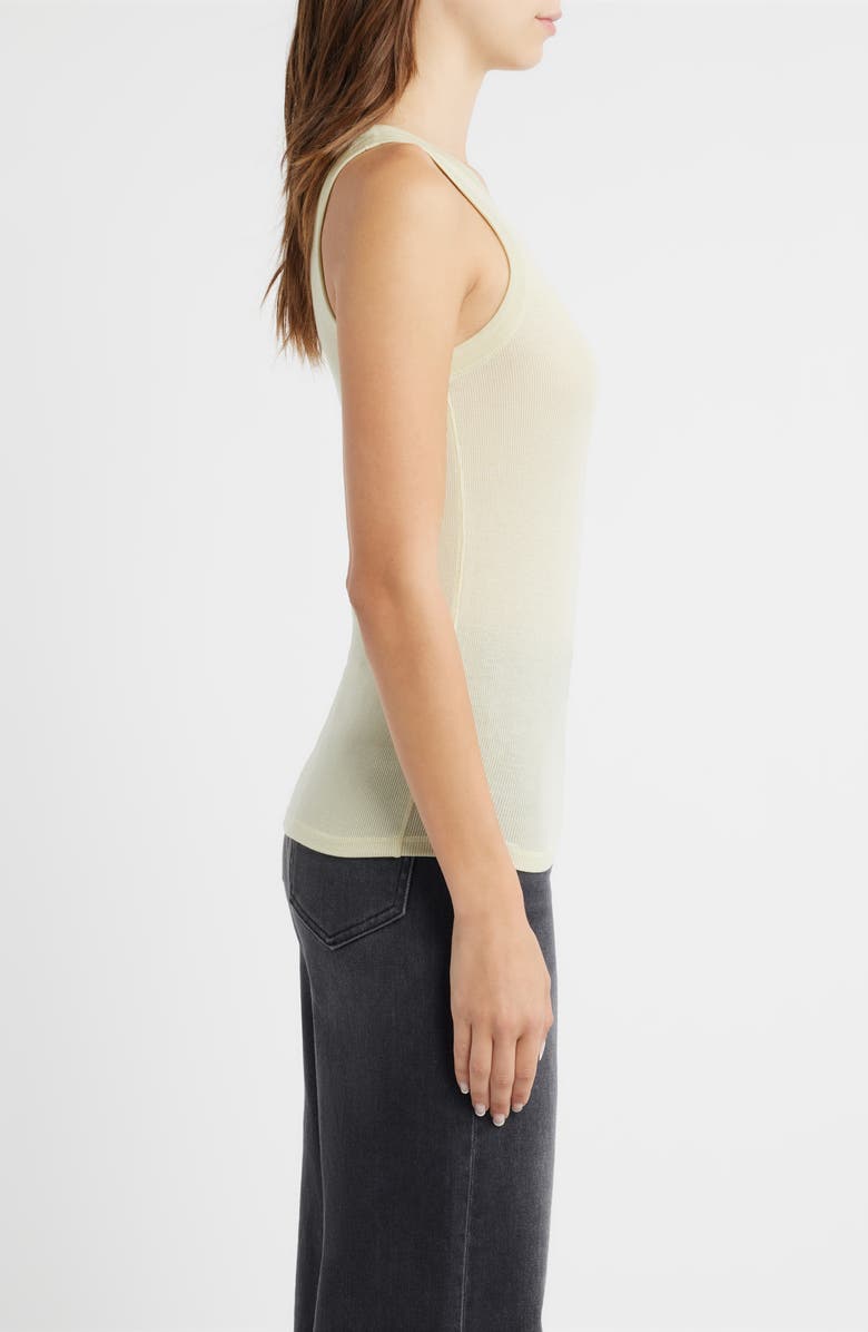AllSaints Rina Rib Tank, Alternate, color, Haze Green