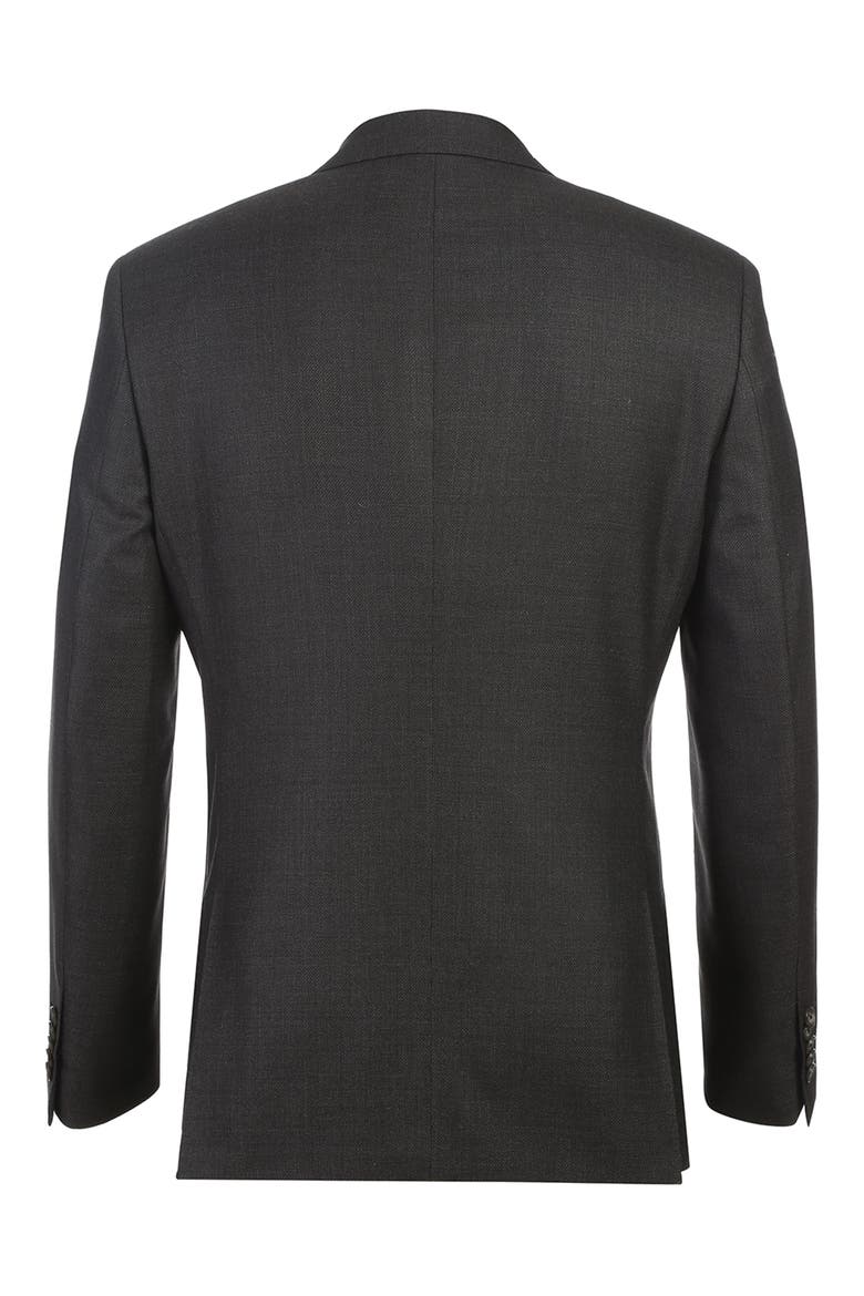 Notch Lapel Wool Blend Two-Piece Suit, Alternate, color, BROWN