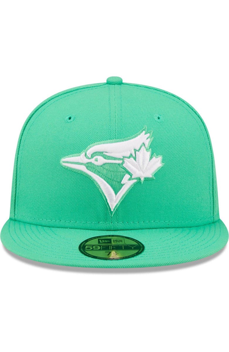 New Era Men's New Era Green Toronto Blue Jays Logo 59FIFTY Fitted Hat, Alternate, color, 