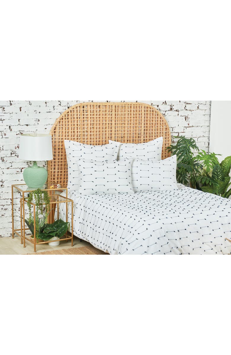 carol & frank Mel Standard and Euro Sham Collection, Alternate, color, White