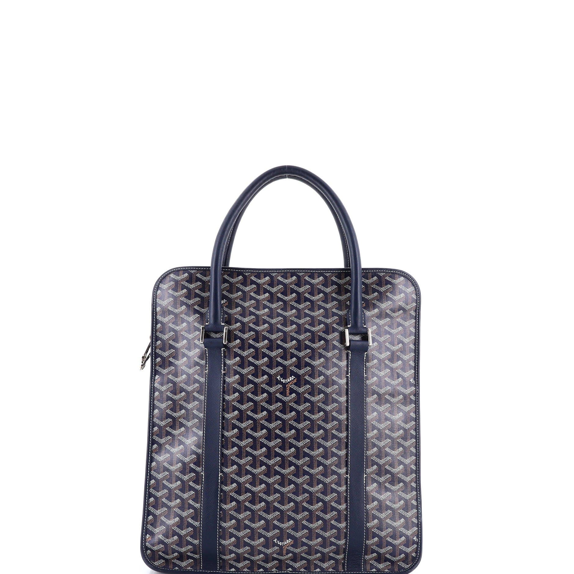 Pre-Owned Goyard Bourgogne Bag Coated Canvas, Alternate, color, Blue