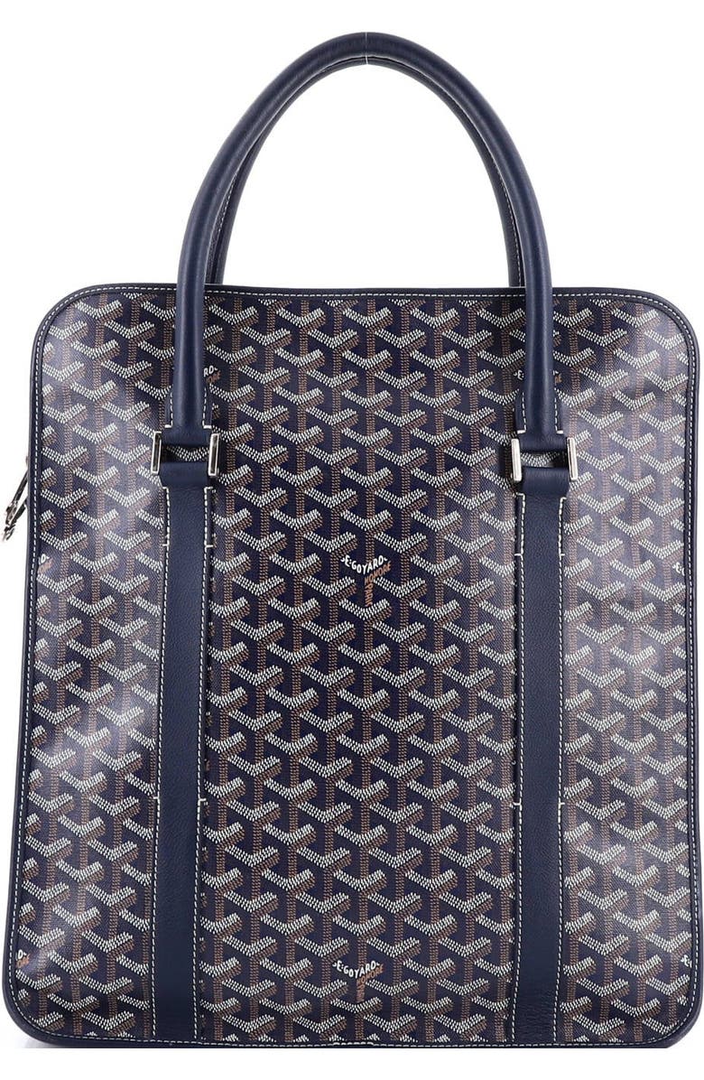 Pre-Owned Goyard Bourgogne Bag Coated Canvas, Alternate, color, Blue