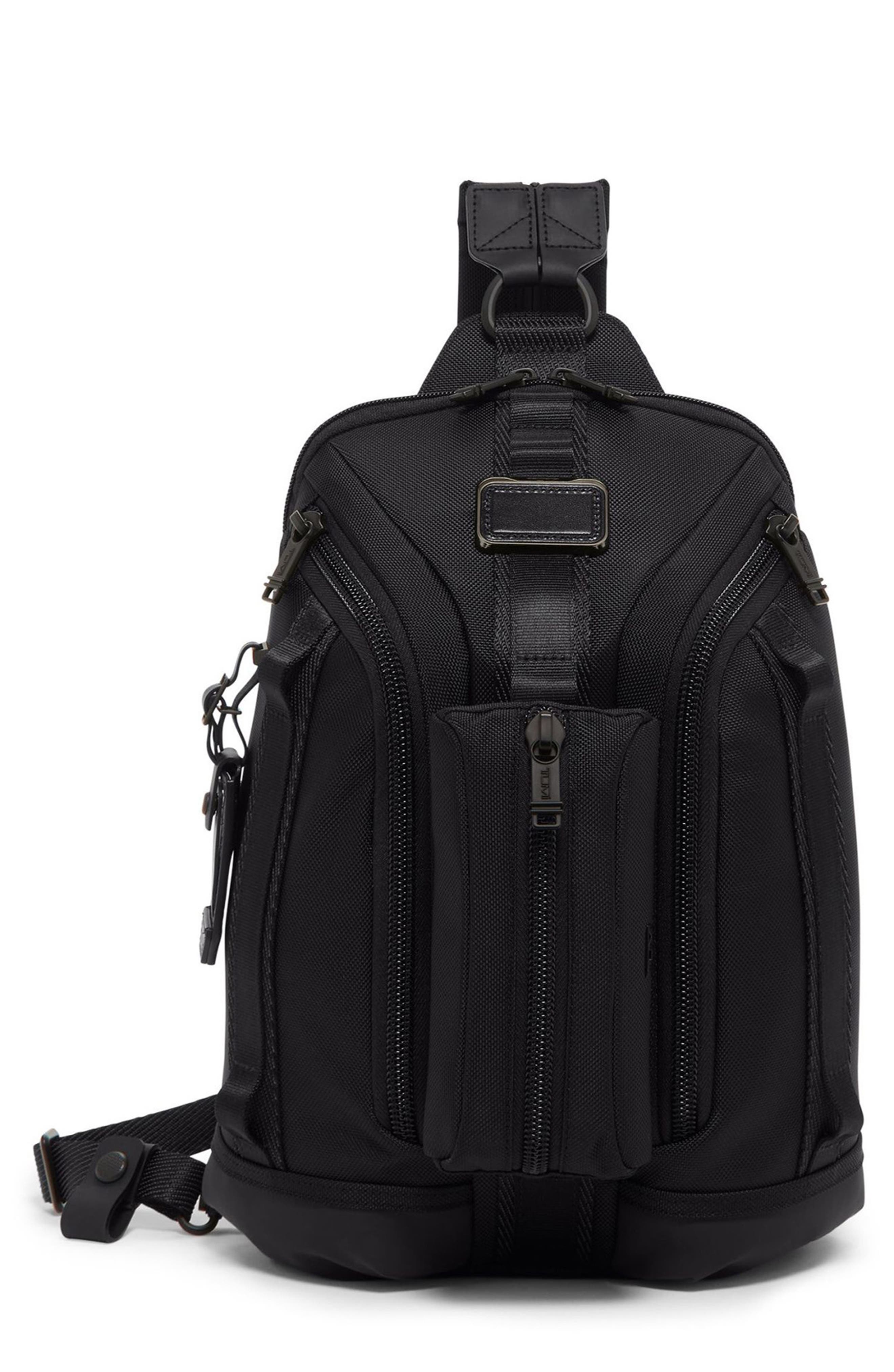 Knight Sling Bag, Main, color, BLACK
