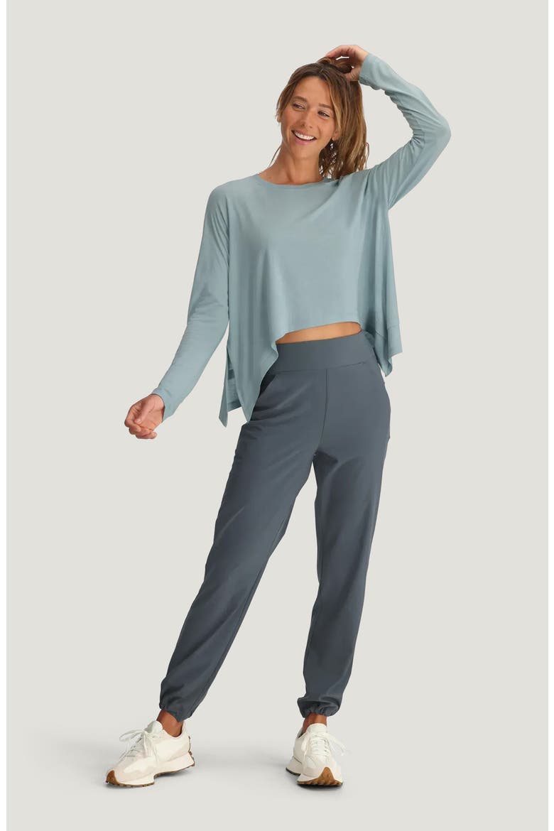 Crop Long Sleeve Top, Alternate, color, OCEAN MIST