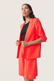 Soaked in Luxury Malia Open Front Notch Lapel Blazer