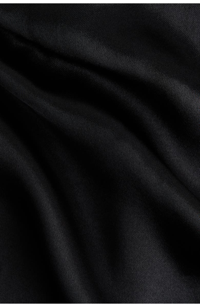 H&M Sleeveless Scarf-detail Dress, Alternate, color, Black