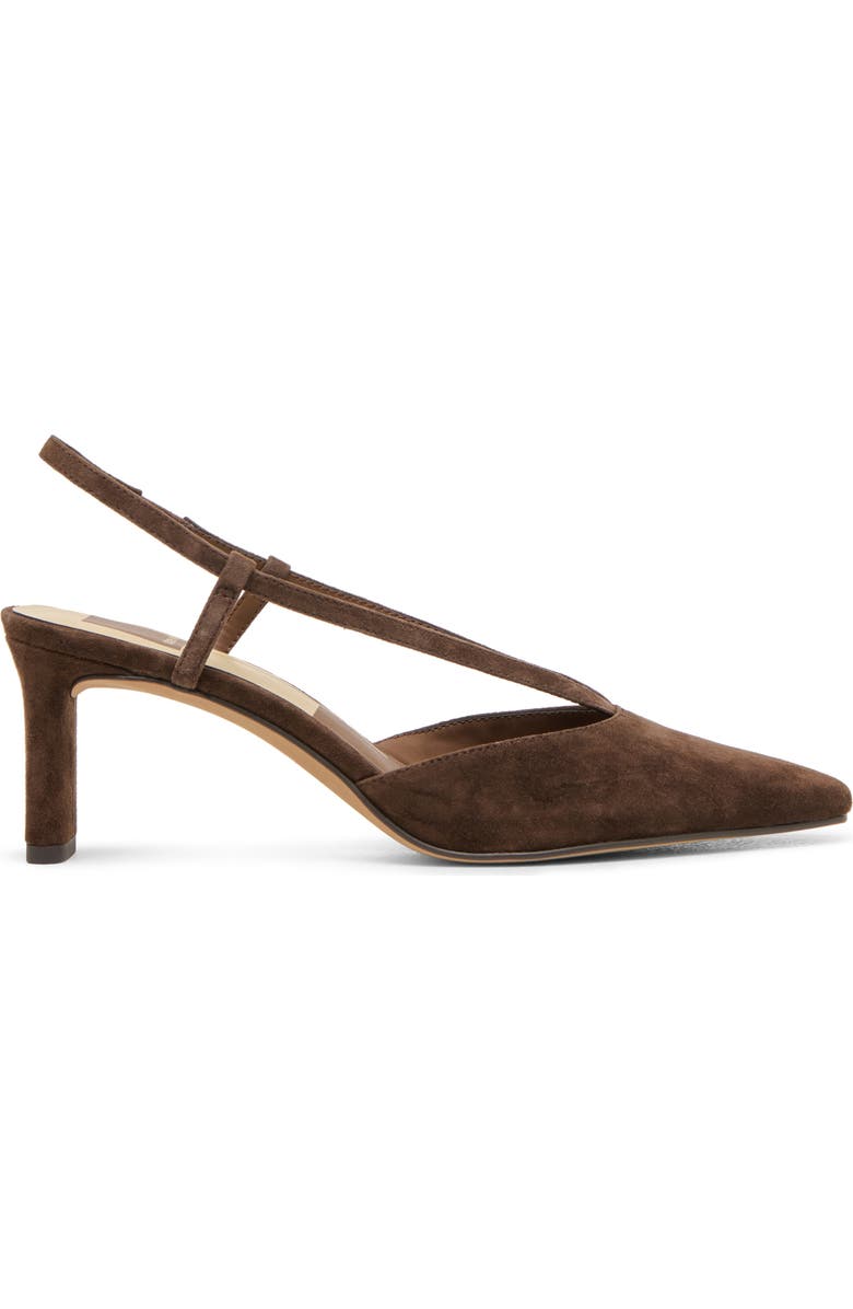 Dolce Vita Ginay Slingback Pump, Alternate, color, Dark Brown Suede