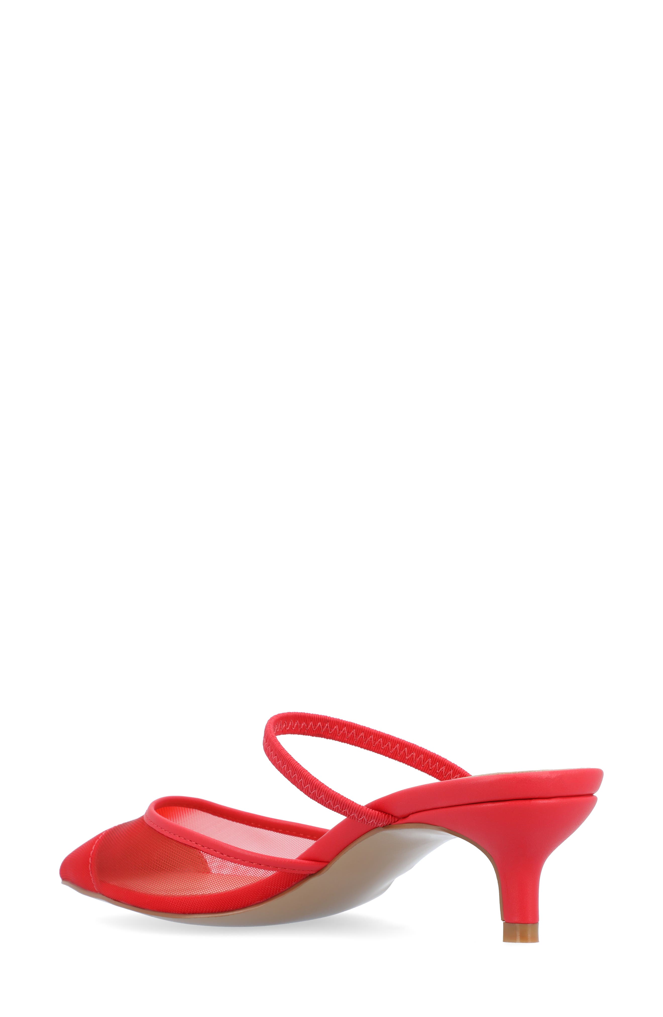 Journee Collection Allana Pointed Toe Pump, Alternate, color, Red