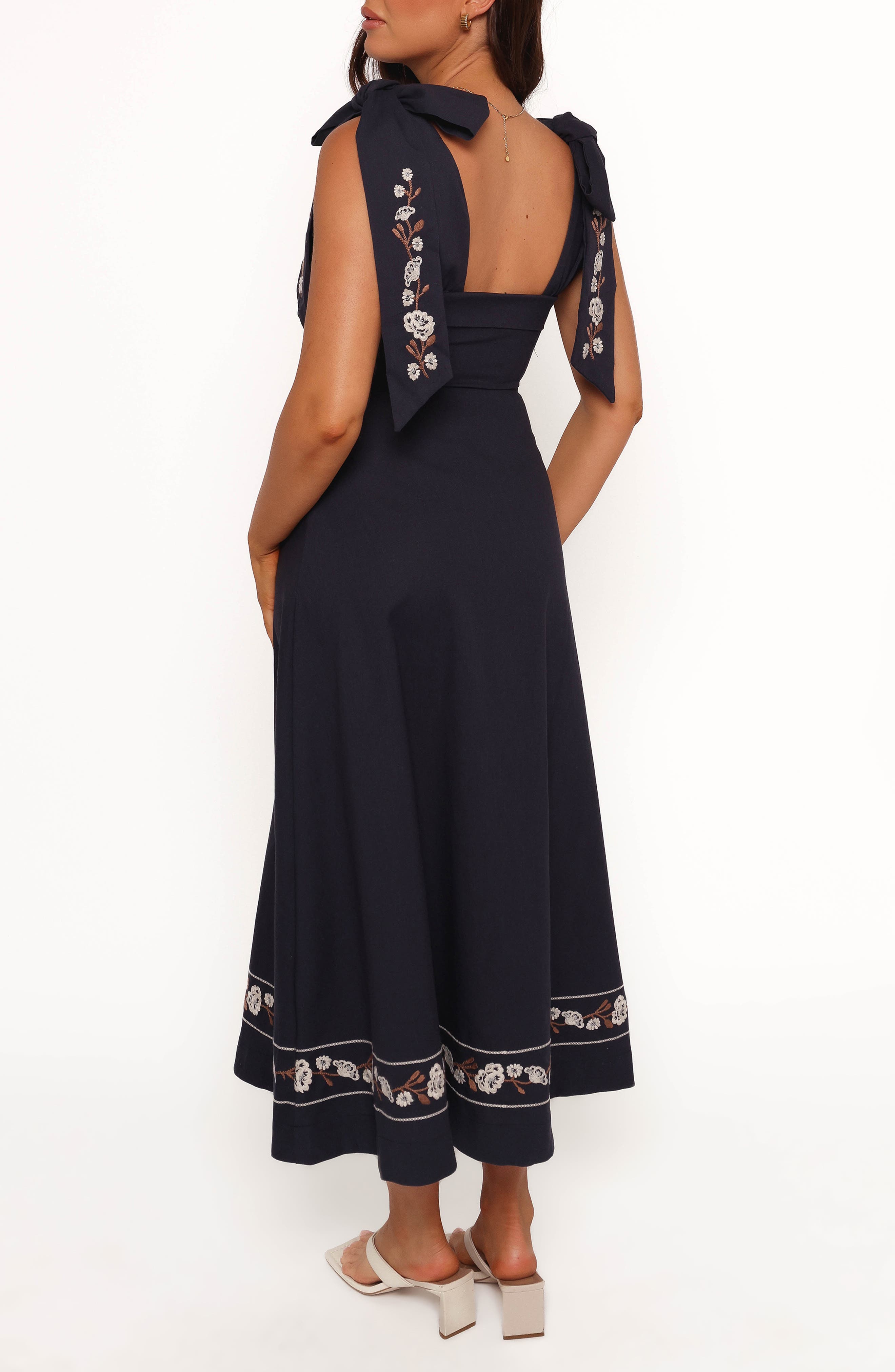 Marcella Tie Strap Maxi Dress - image 2