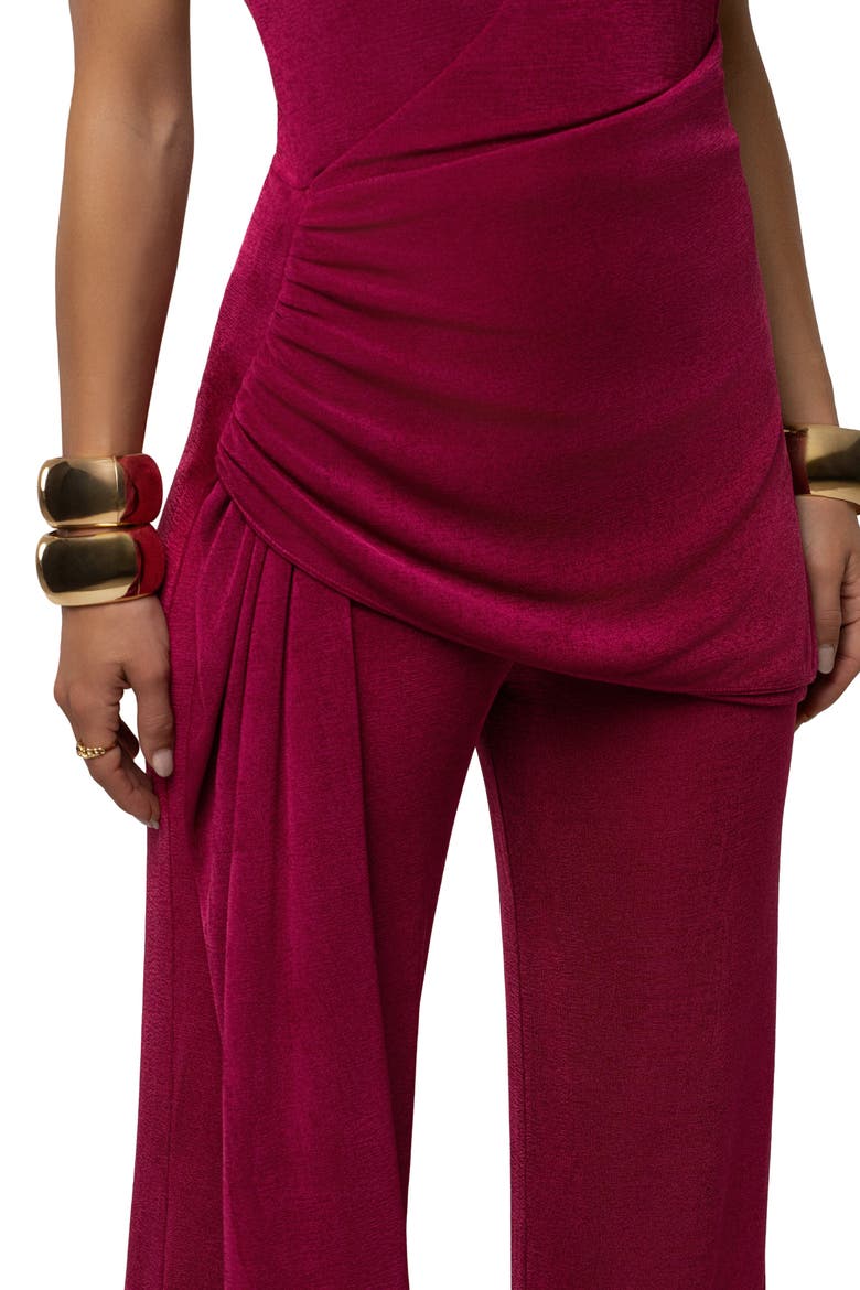 Rustic Charm Halter Jumpsuit, Alternate, color, Fuchsia