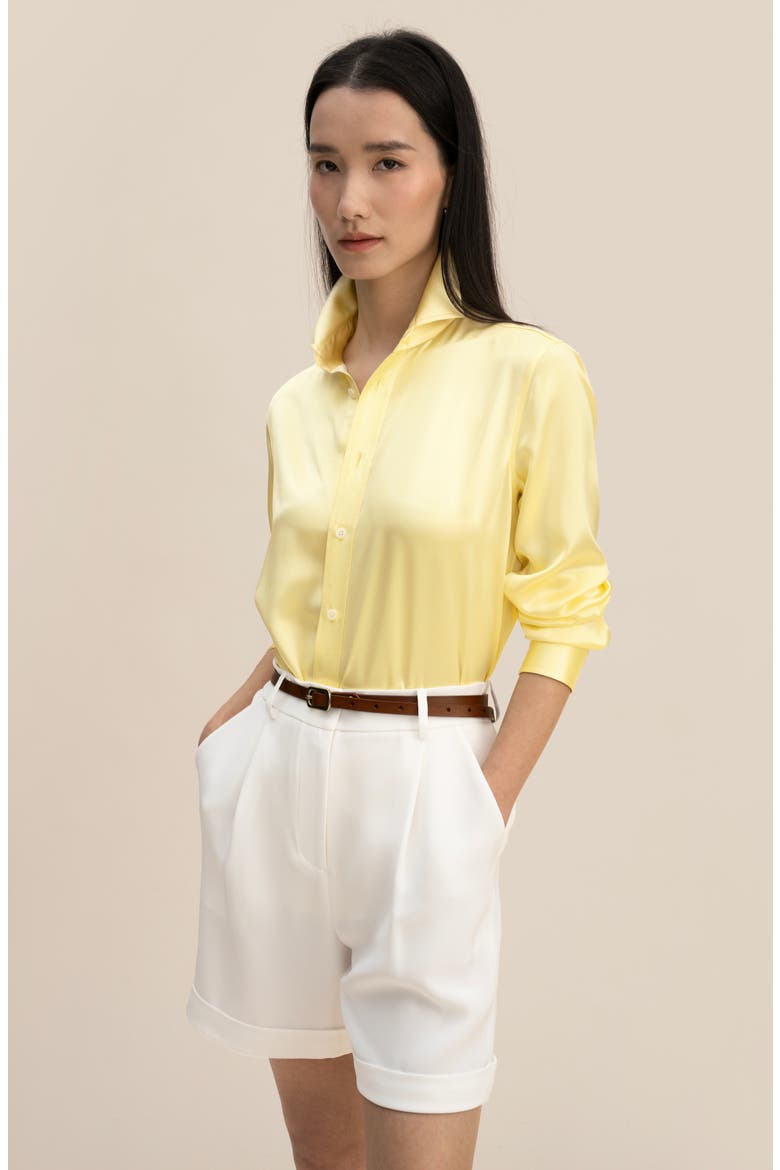 Women's Golden Cocoon Tailored Shirt, Alternate, color, Undyed Natural Golden