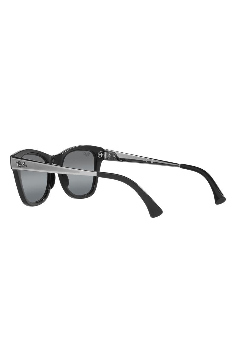 Ray-Ban 53mm Square Sunglasses, Alternate, color, Black