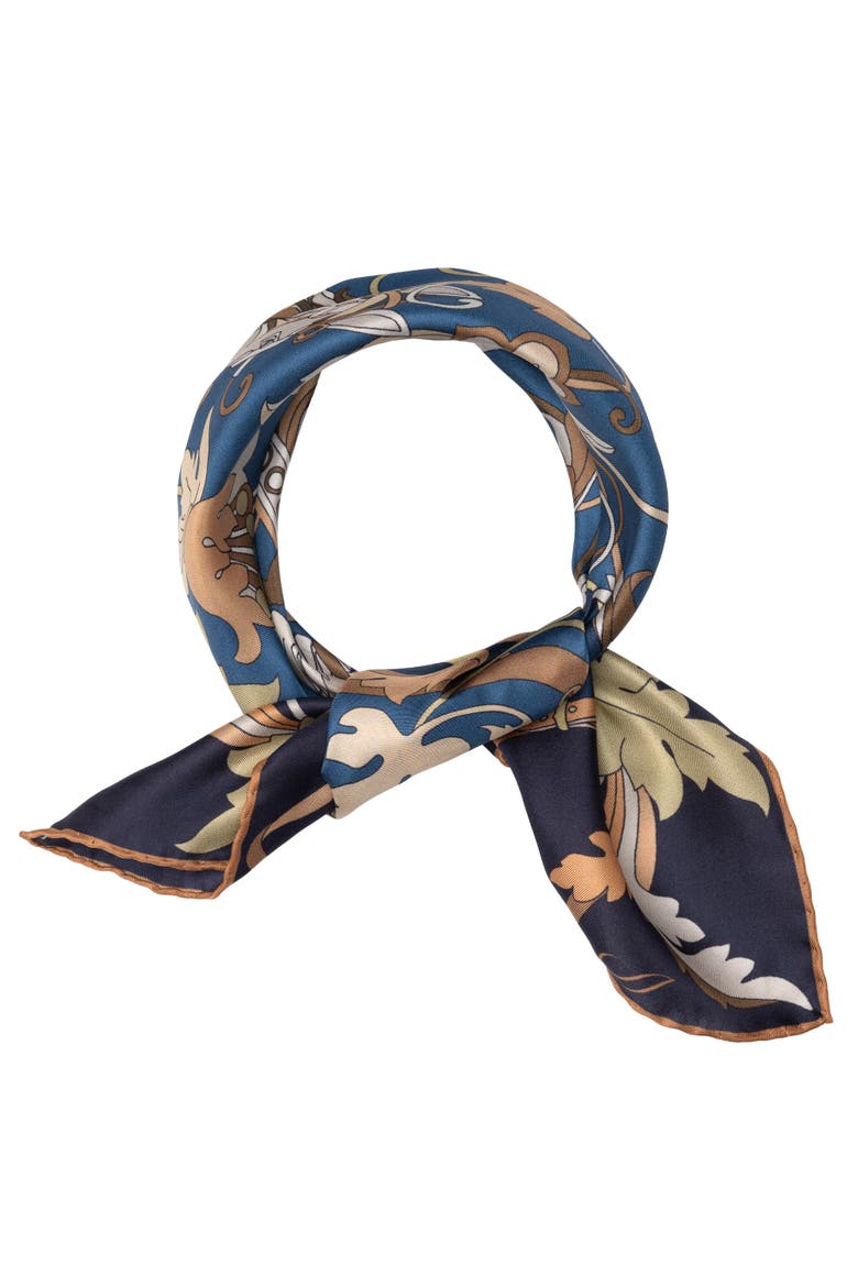 Elena - Silk Bandana, Alternate, color, Midnight Blue