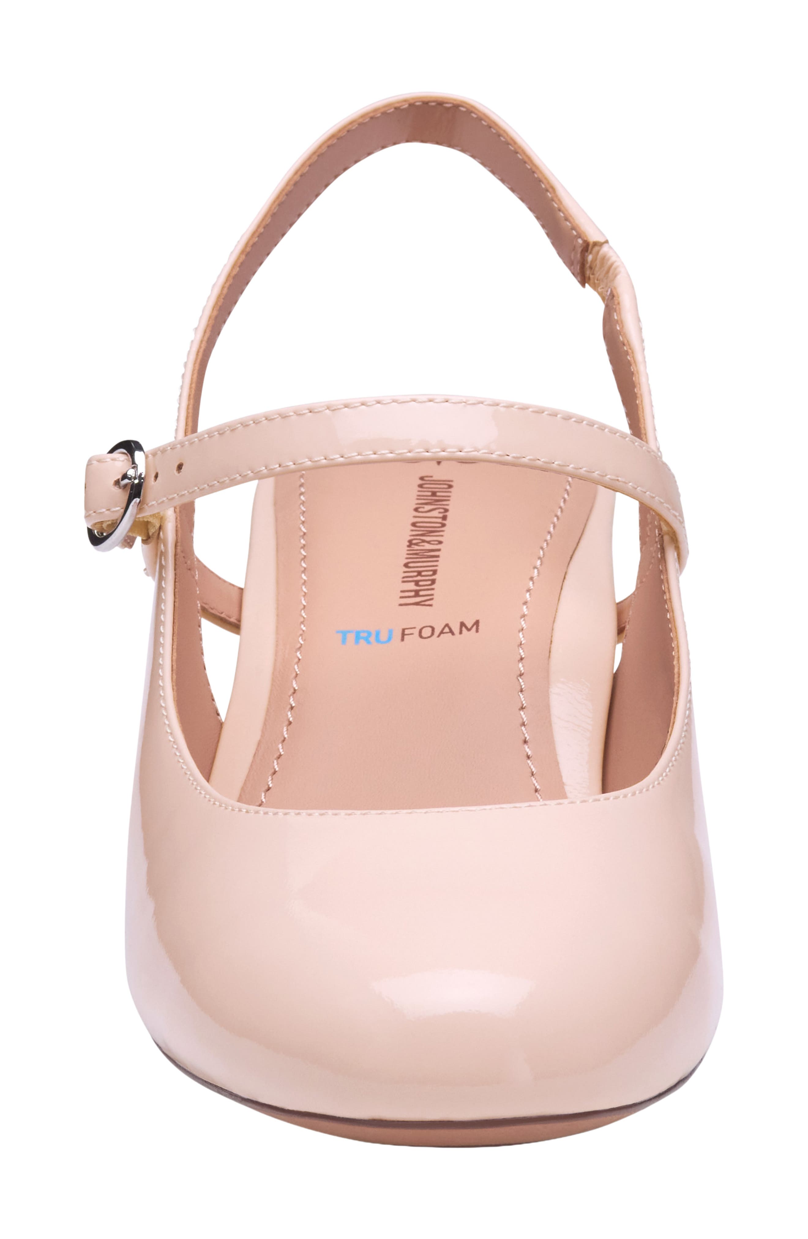 Johnston & Murphy Sienna Mary Jane Slingback Pump, Alternate, color, Blush Patent Leather