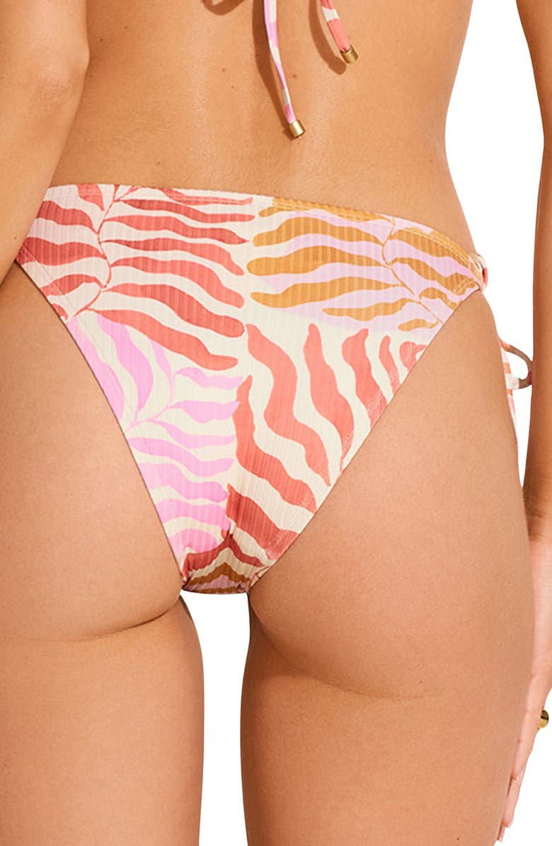 Vitamin A<sup>®</sup> Elle Textured Side Tie Bikini Bottoms, Alternate, color, 