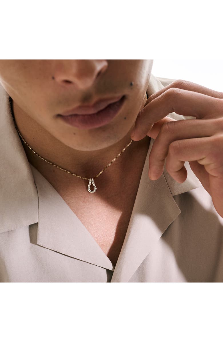 John Hardy Surf Pavé Diamond Pendant Necklace, Alternate, color, 