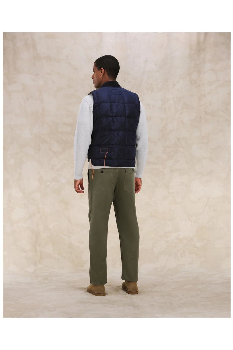 Nylon Vest2 with Camouflage Lining, Alternate, color, BLUE