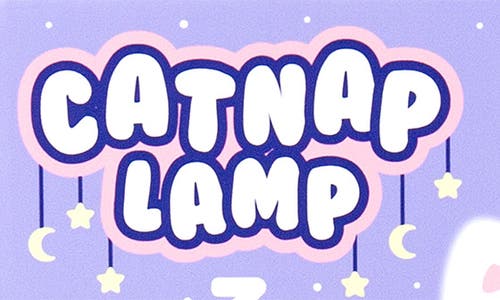 Gift Republic Cat Nap Lamp In Blue