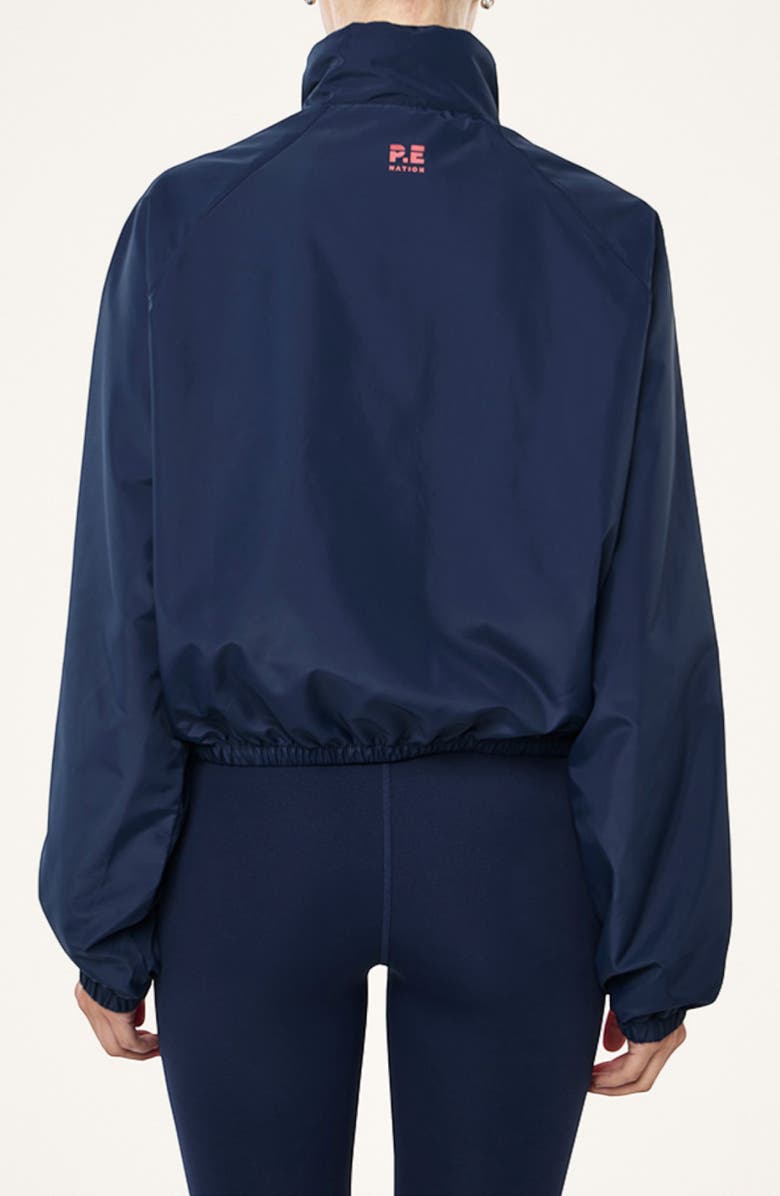 P.E Nation Shield Water Repellent Track Jacket, Alternate, color, Dark Navy